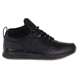 Chaussures en cuir noir pour hommes Jogger Pro Bustagrip