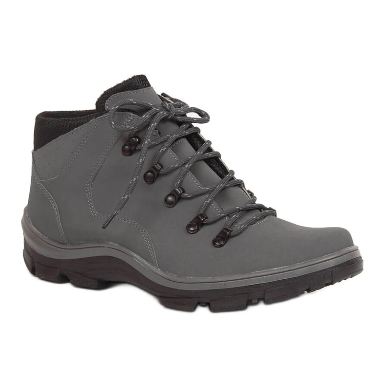 Bottes de trekking en graphite à haute isolation pour hommes Kornecki 6717 gris