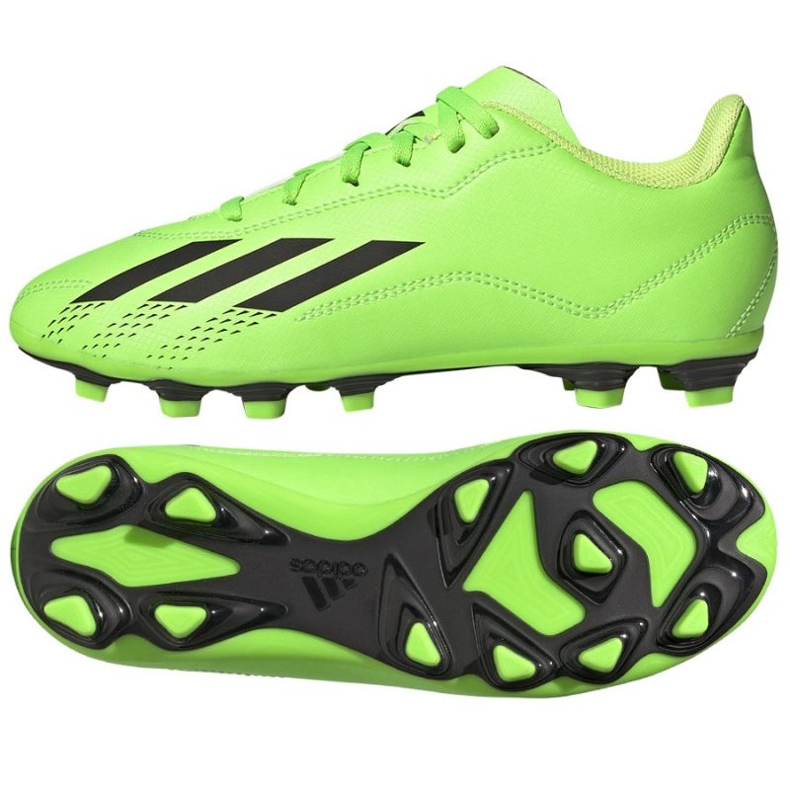 Chaussures de foot Adidas X Speedportal.4 FxG Jr GW8497 vert vert