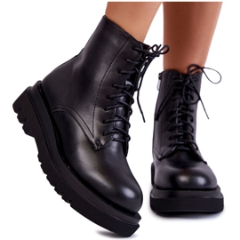 PS1 Bottines Leroy Warm noires zippées femme