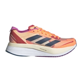 Chaussures Adidas Adizero Boston 11 W GX6654 le noir rouge violet orange multicolore jaune Chaussures Adidas Adizero Boston 11 W GX6654 le noir rouge violet orange multicolore jaune