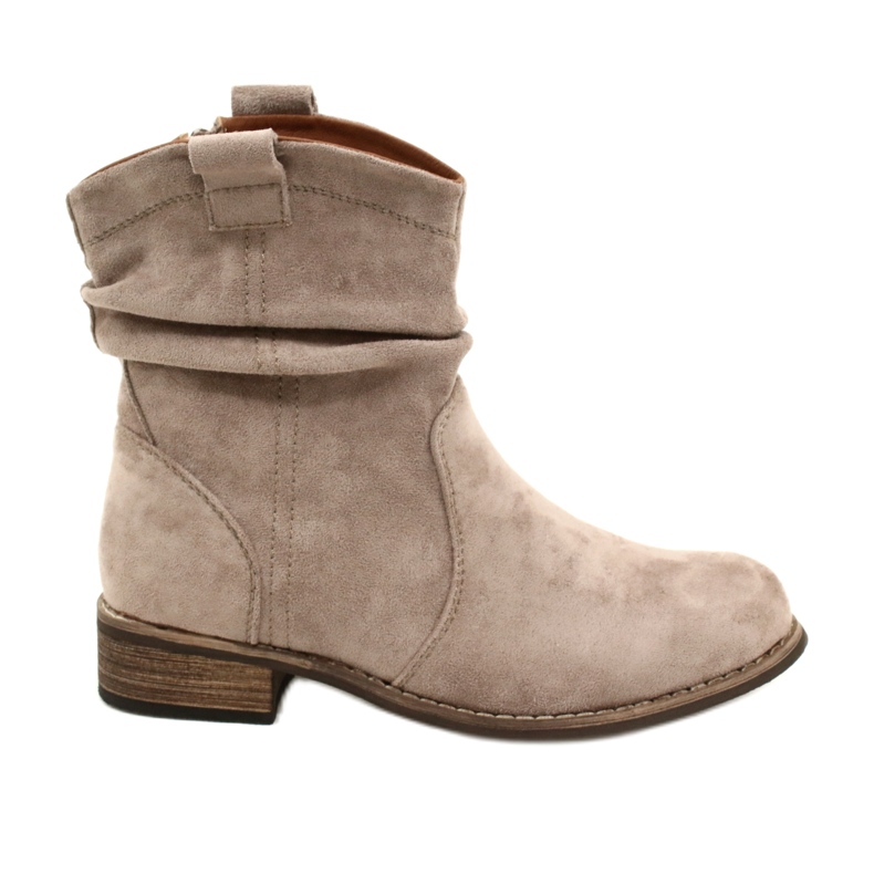Evento Bottes en daim Jezzi 20BT35-3046 kaki beige