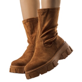 Bottines Makayla femme camel brun