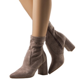 Bottines marron sur le poteau Kensley brun Bottines marron sur le poteau Kensley brun