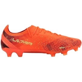 Chaussures de foot Puma Ultra Ultimate FG/AG M 106868 03 rouge oranges et rouges