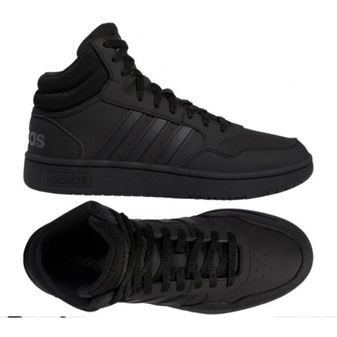 Chaussures Adidas Hoops 3.0 Mid Wtr GW6421 le noir Chaussures Adidas Hoops 3.0 Mid Wtr GW6421 le noir