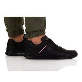 Chaussures Tommy Hilfiger Lightweight Leather Detal Dup M FM0FM04280 Bds noir