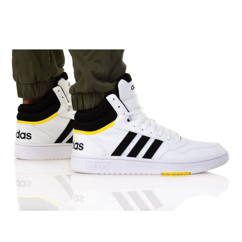 Chaussures Adidas Hoops 3.0 Mid M GZ4533 blanche