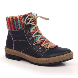 Bottes isolées Rieker W RKR566 bleu marine