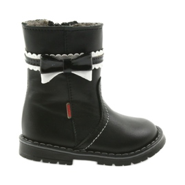 Bottes de filles 87/03 noir avec un arc zarro