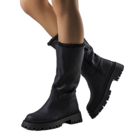 BM Bottes isolées Kangas noires le noir BM Bottes isolées Kangas noires le noir