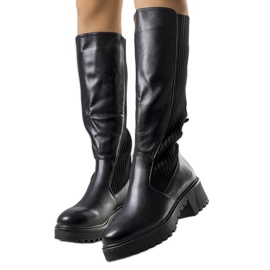 Bottes isolées Mishin noires le noir
