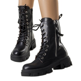 BM Bottes isolées noires d'Artamo le noir