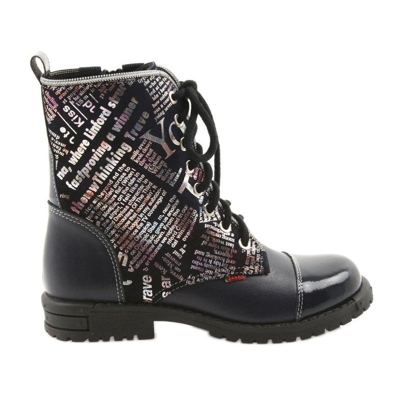 Boots fille Zarro 69/03 bleu marine multicolore gris violet le noir Boots fille Zarro 69/03 bleu marine multicolore gris violet le noir