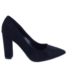 BM Escarpins sur le post Scully Black le noir