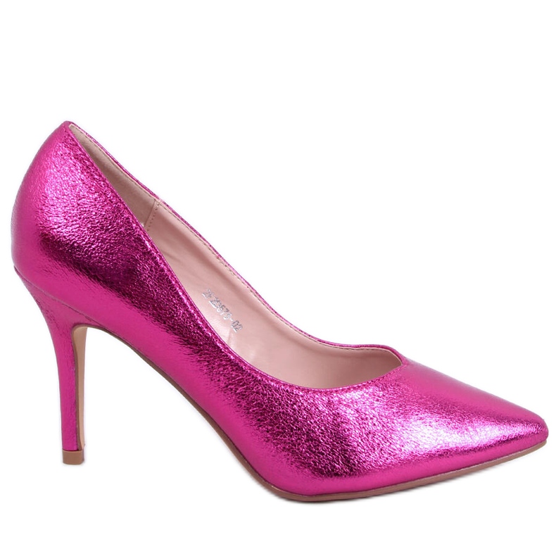 Escarpins métallisés Claire Fushia rose