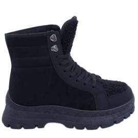Bottines à lacets en cuir d'agneau Khandi Noir le noir Bottines à lacets en cuir d'agneau Khandi Noir le noir