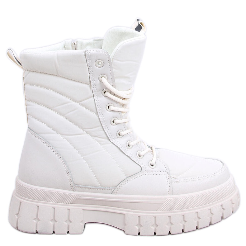 BM Bottines plates à lacets Barkin Beis beige