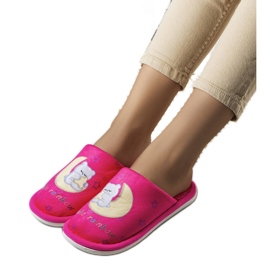 Chaussons souples Rainbow Moon rose fluo Chaussons souples Rainbow Moon rose fluo