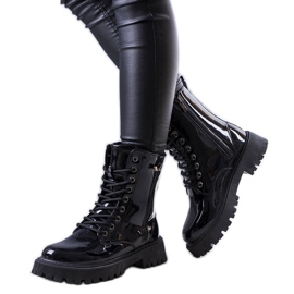 Bottes isolées noires de Sido le noir
