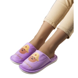 Pantoufles souples violettes de Diealings