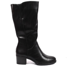 Bottines à talons avec élastique Jezzi W JEZ380 le noir