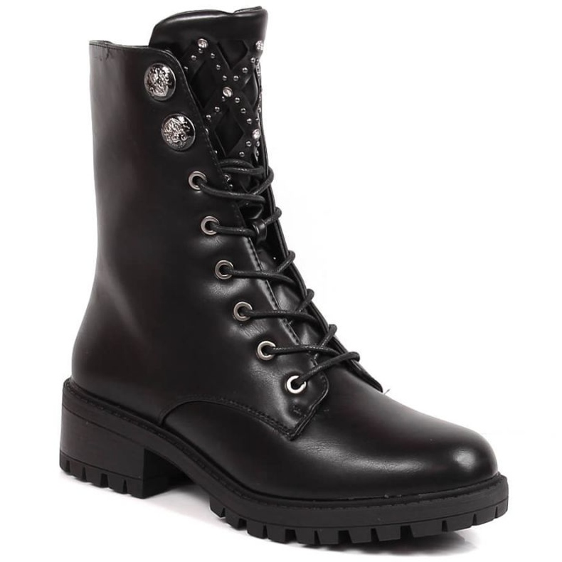 Bottes avec strass Jezzi W JEZ383 le noir