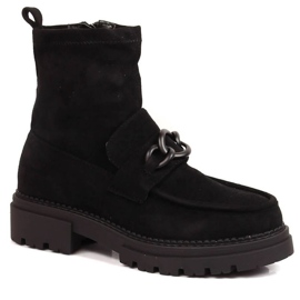 Bottes isolées en daim Laura La.Fi PMR26 le noir
