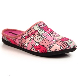 Chaussons confortables avec insert amovible Inblu W ARC18A rose
