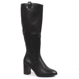 Bottes à talons hauts isolées Sergio Leone W SK398 noir