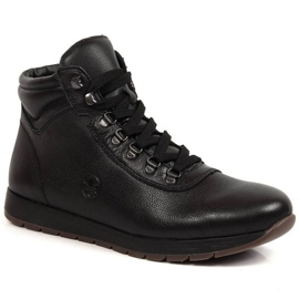 Bottes hautes isolantes en cuir Rieker M RKR552 noir