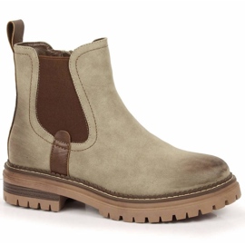 Bottines Jodhpur à plateforme isolées eVento W EVE368A beige brun Bottines Jodhpur à plateforme isolées eVento W EVE368A beige brun