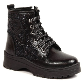 Bottes pailletées chaudes Potocki Jr WOL122A le noir