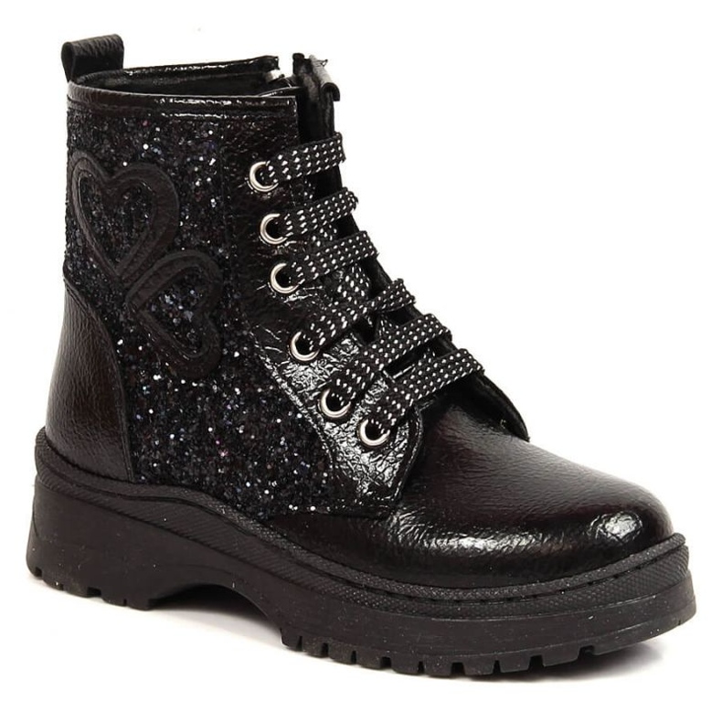 Bottes pailletées chaudes Potocki Jr WOL122A le noir