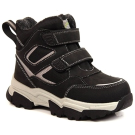 Bottes d'hiver isolées en laine de mouton News Jr. EVE382A noir