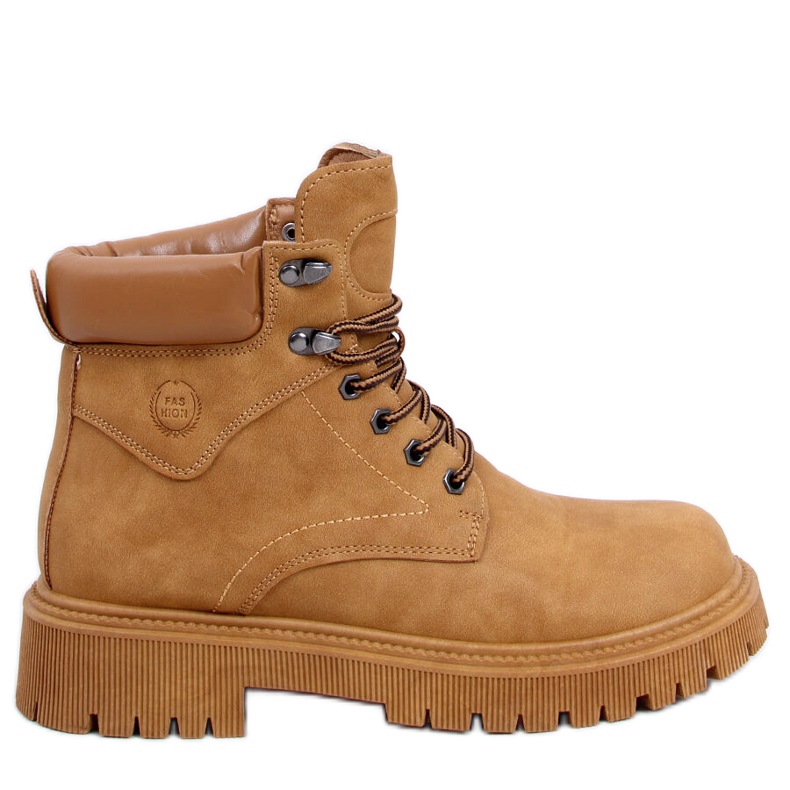 PA1 Bottes de trappeur isolées Basco Camel beige jaune