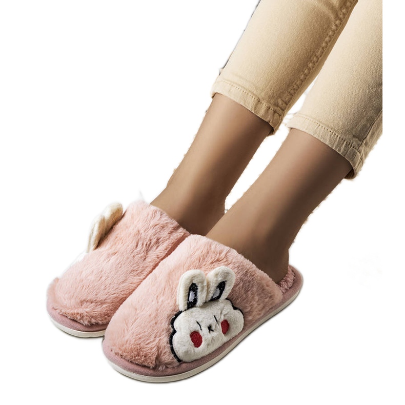 Chaussons Half Bunny doux rose clair Chaussons Half Bunny doux rose clair