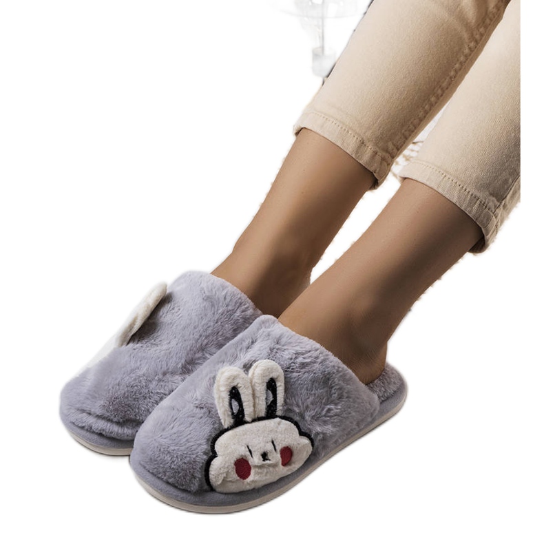 Chaussons souples Half Bunny gris Chaussons souples Half Bunny gris