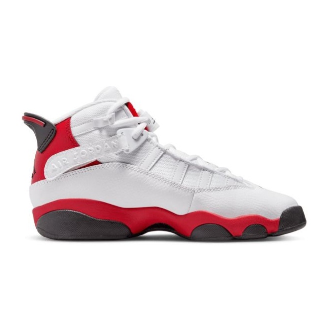 Chaussures Nike Jordan 6 Rings 323419-126 blanche rouge