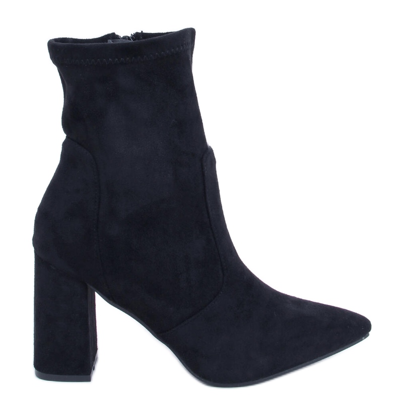 PA1 Bottes à talons en daim de Natalie Black le noir