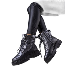 Bottes de neige femme Anderson grises noir