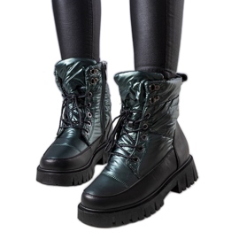 Bottes de neige femme Anderson vertes noir