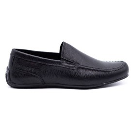 Polbut Mocassins homme cuir 2105 grain noir