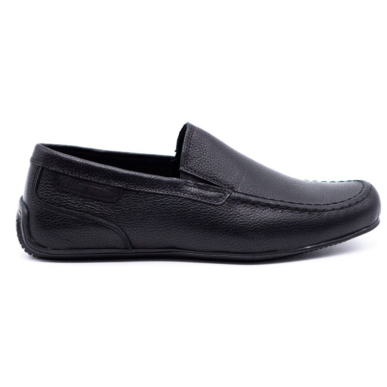 Polbut Mocassins homme cuir 2105 grain noir le noir