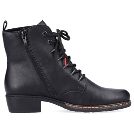 Rieker Y0800-00 bottes isolées confortables pour femmes à talons plats le noir Rieker Y0800-00 bottes isolées confortables pour femmes à talons plats le noir