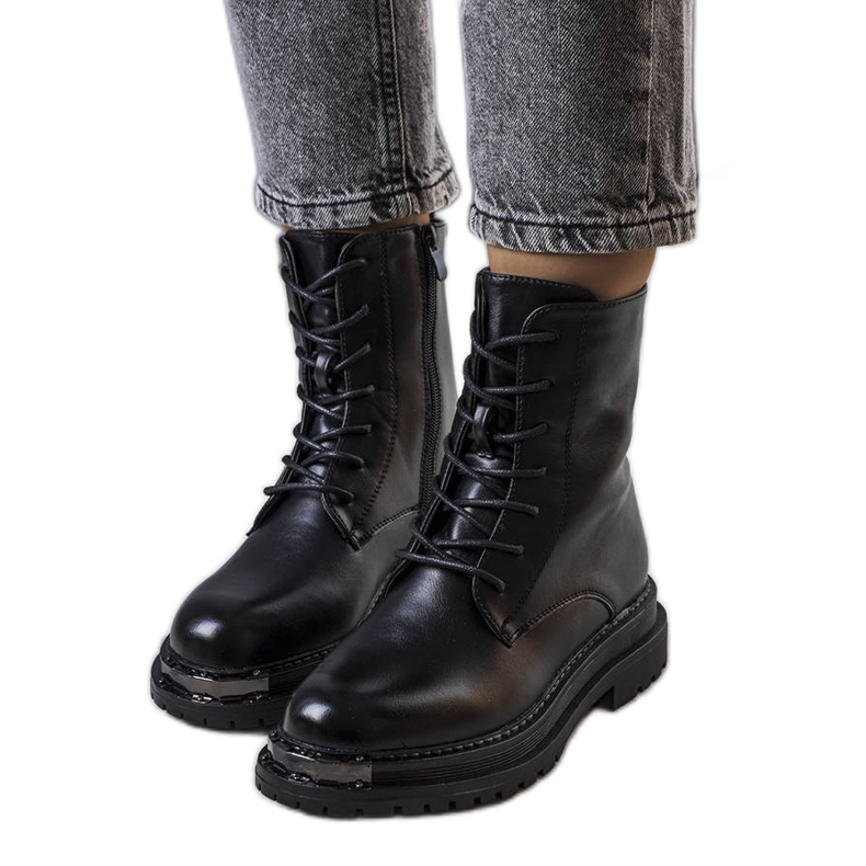 Bottes isolées noires de Vanta le noir