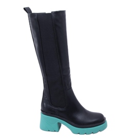 PA1 Bottes à semelles colorées de Woods NOIR/BLEU