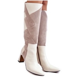 Bottines en Cuir pour Femme Maciejka 05784-22 Beige Clair