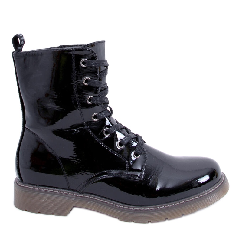 PA1 Bottines Martensiaki laquées Mike Black Patent Pu le noir