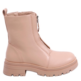 PA1 Bottines Celeritas nude pour femme beige